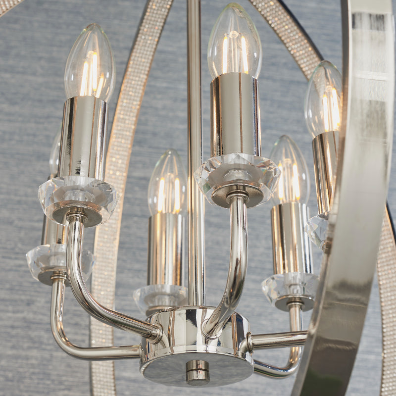 Endon 81508 Ritz 6 Light Globe Chandelier