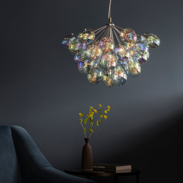 Endon Infinity 6-Light Polished Chrome Pendant.