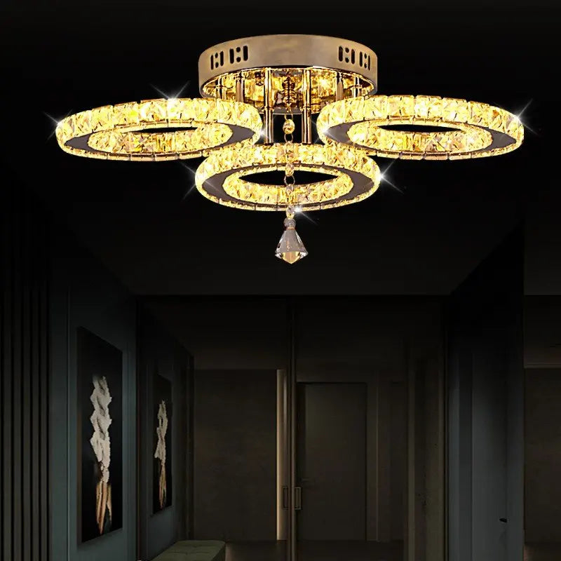 Lush Solvane Multi Arm Pendant Light Polished Chrome