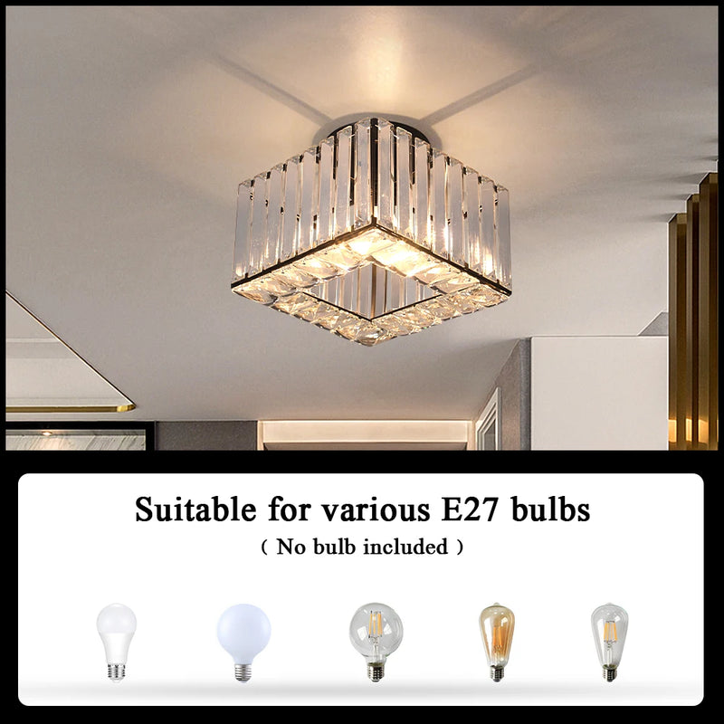 Lush Durrane Crystal Chandelier Polished Chrome