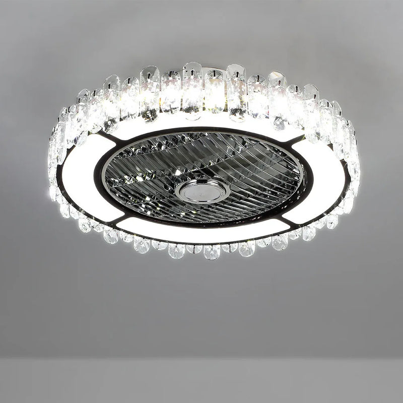 Lush Lurissa Fan Ceiling Light Silver