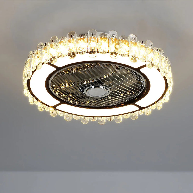 Lush Lurissa Fan Ceiling Light Silver