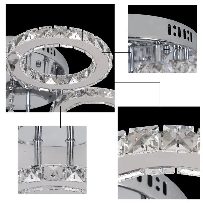 Lush Solvane Multi Arm Pendant Light Polished Chrome