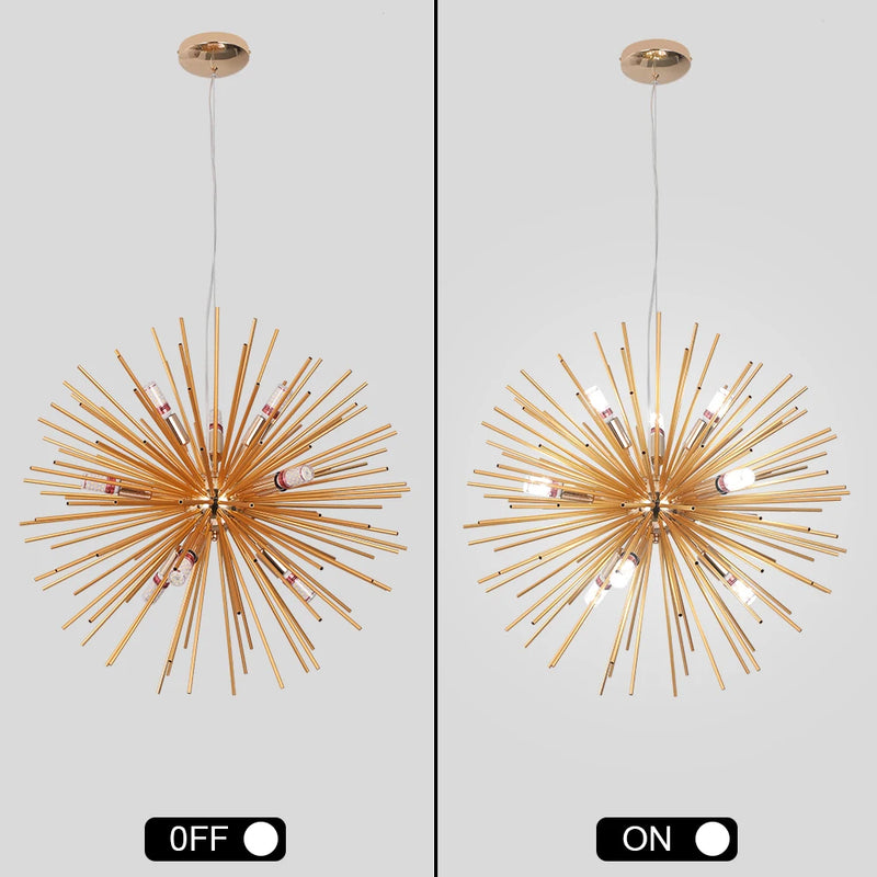 Lush Farlisse 9 Light Multi Arm Pendant Light