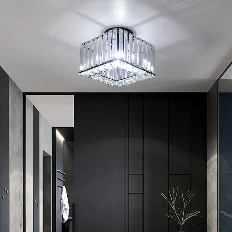Lush Durrane Crystal Chandelier Polished Chrome