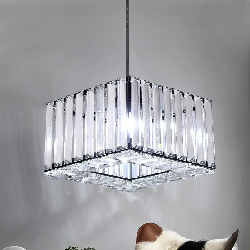 Lush Durrane Crystal Chandelier Polished Chrome