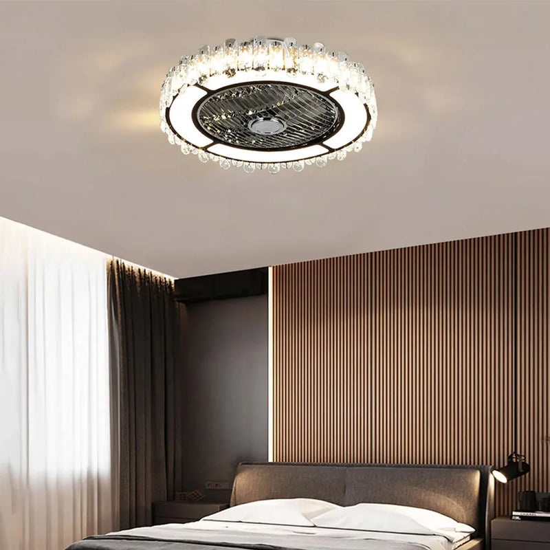 Lush Lurissa Fan Ceiling Light Silver