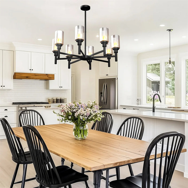 Lush Morenza Multi Arm Pendant Light Black