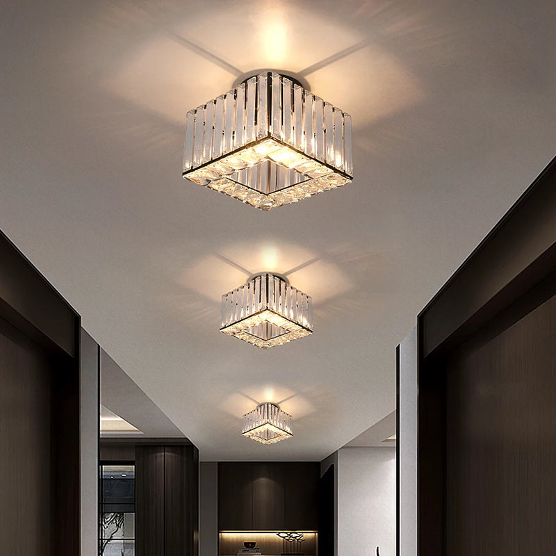 Lush Durrane Crystal Chandelier Polished Chrome