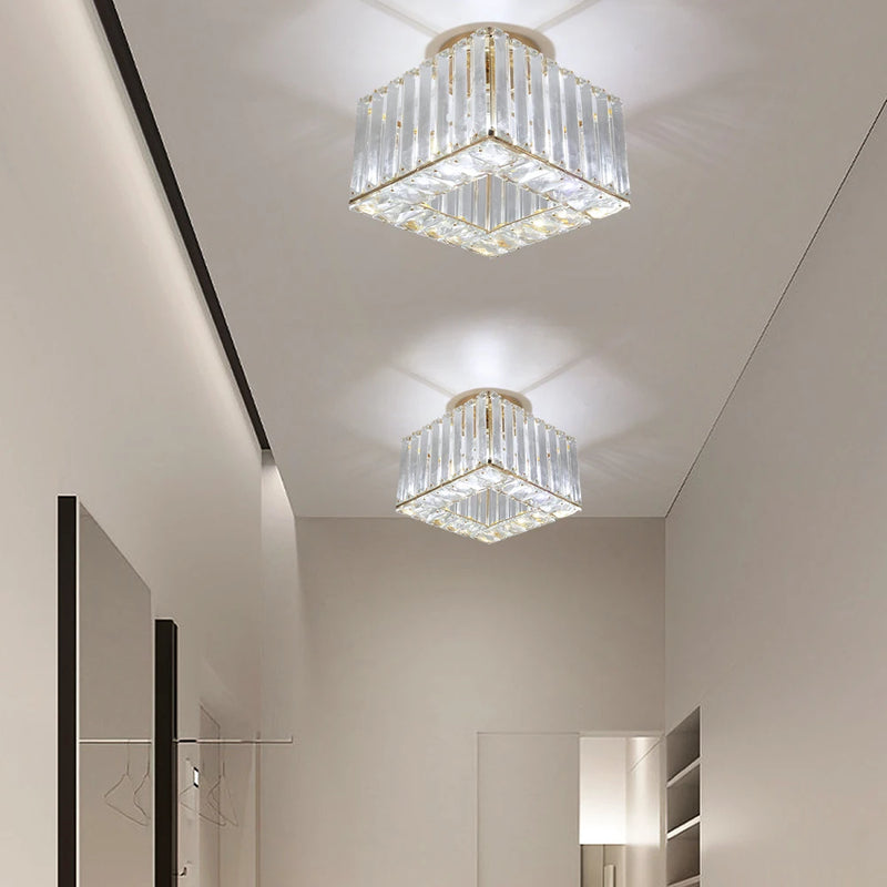 Lush Durrane Crystal Chandelier Polished Chrome
