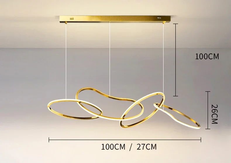 Lush Orlina Multi Arm Pendant Light Gold
