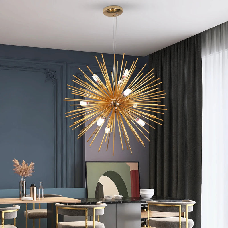 Lush Farlisse 9 Light Multi Arm Pendant Light