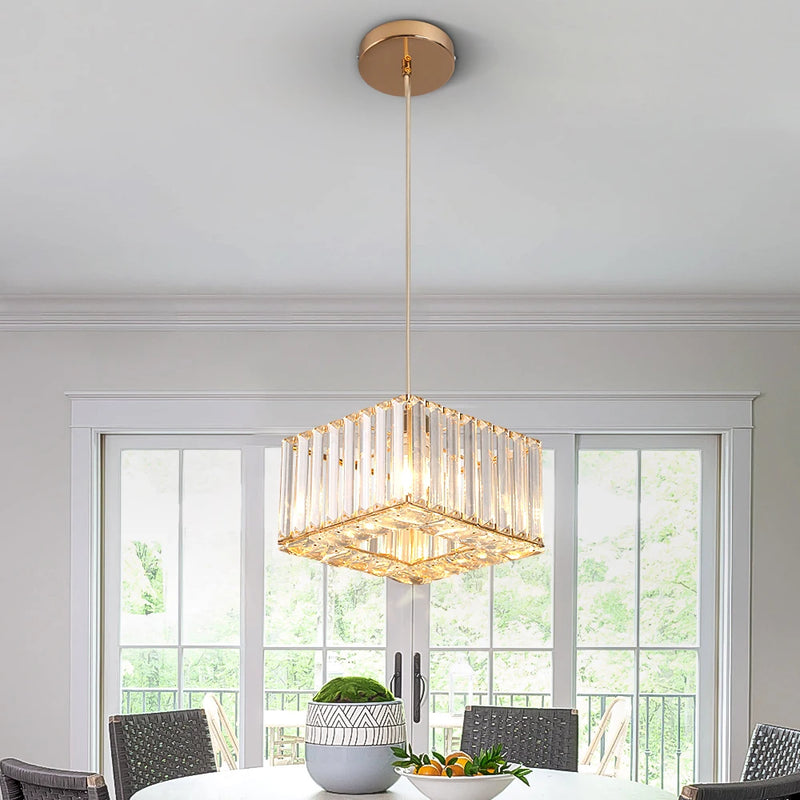 Lush Durrane Crystal Chandelier Polished Chrome