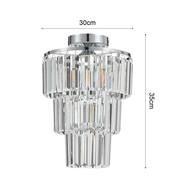 Lush Olenza Crystal Chandelier