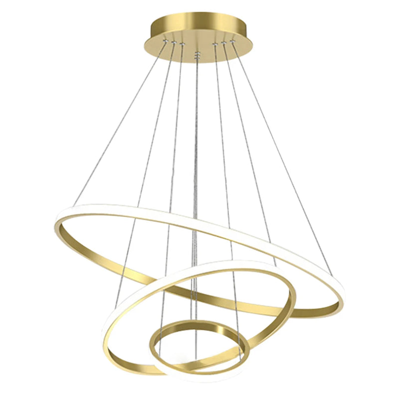 Lush Melvessa 3 Light Multi Hoop Pendant Light