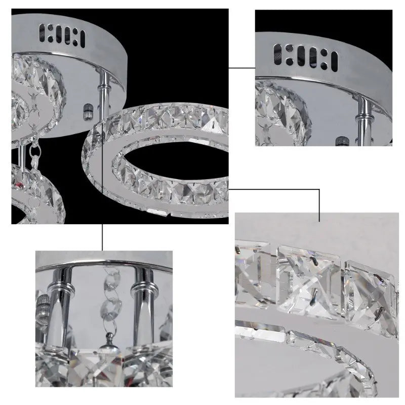 Lush Solvane Multi Arm Pendant Light Polished Chrome