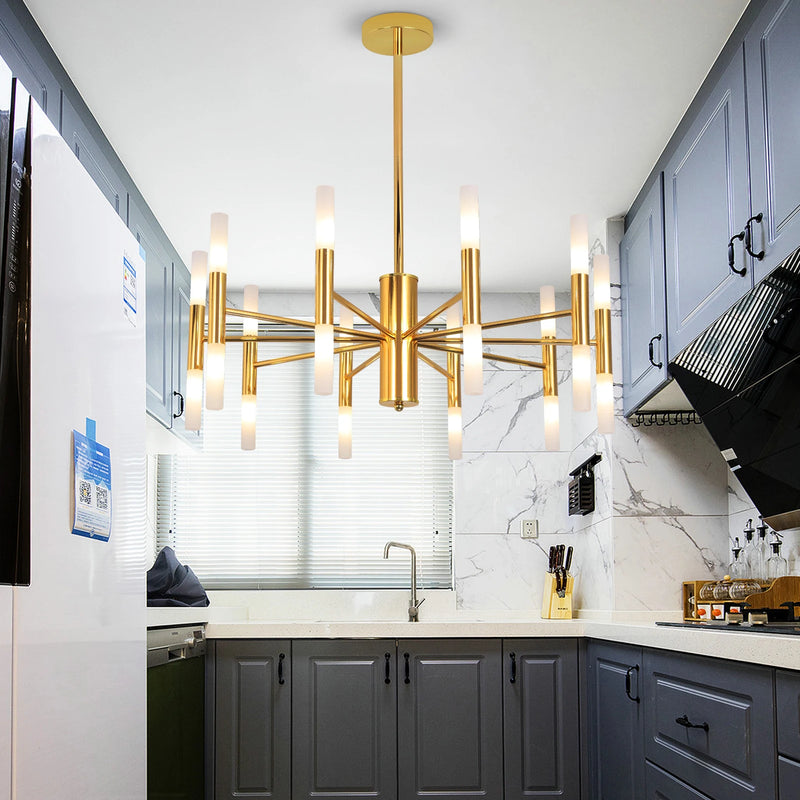 Lush Velmira 20 Light Multi Arm Pendant Light Gold