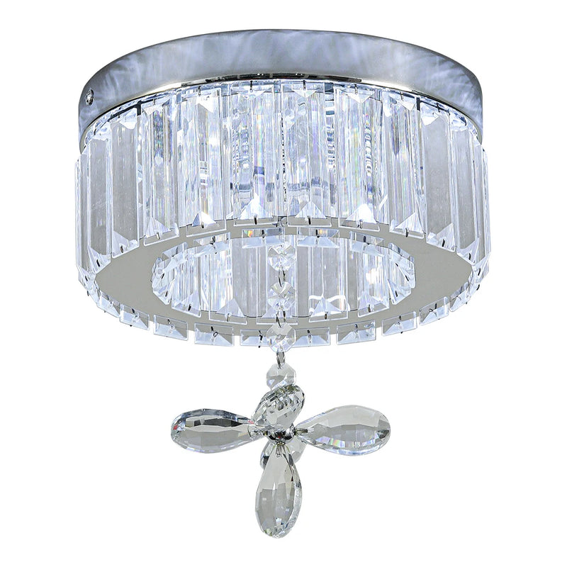 Lush Lorvenza Crystal Chandelier Chrome