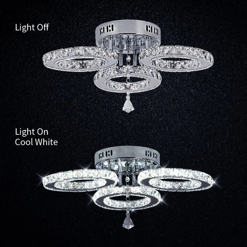 Lush Solvane Multi Arm Pendant Light Polished Chrome