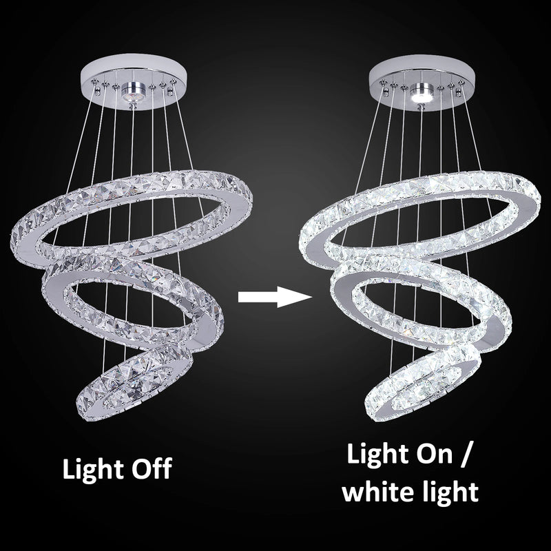 Lush Elvora Multi Hoop Pendant Light Chrome