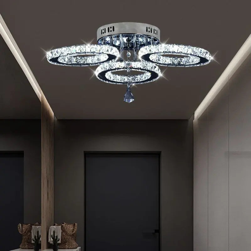 Lush Solvane Multi Arm Pendant Light Polished Chrome