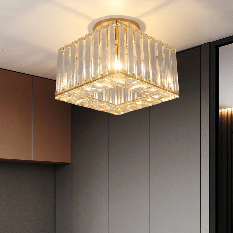 Lush Durrane Crystal Chandelier Polished Chrome