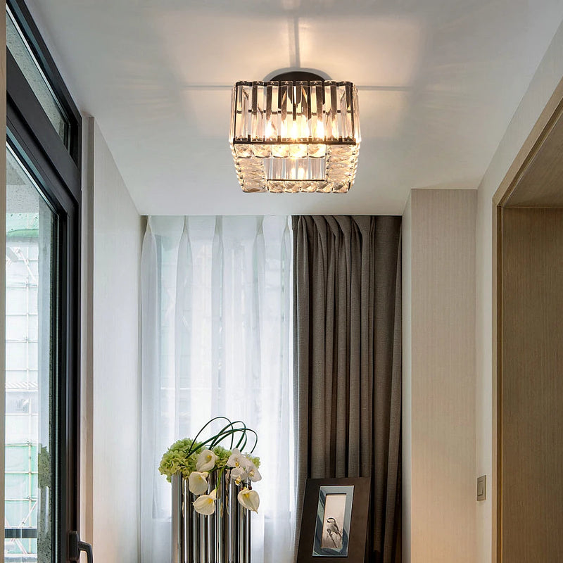 Lush Durrane Crystal Chandelier Polished Chrome