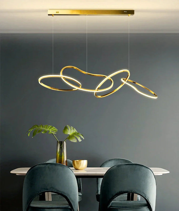 Lush Orlina Multi Arm Pendant Light Gold