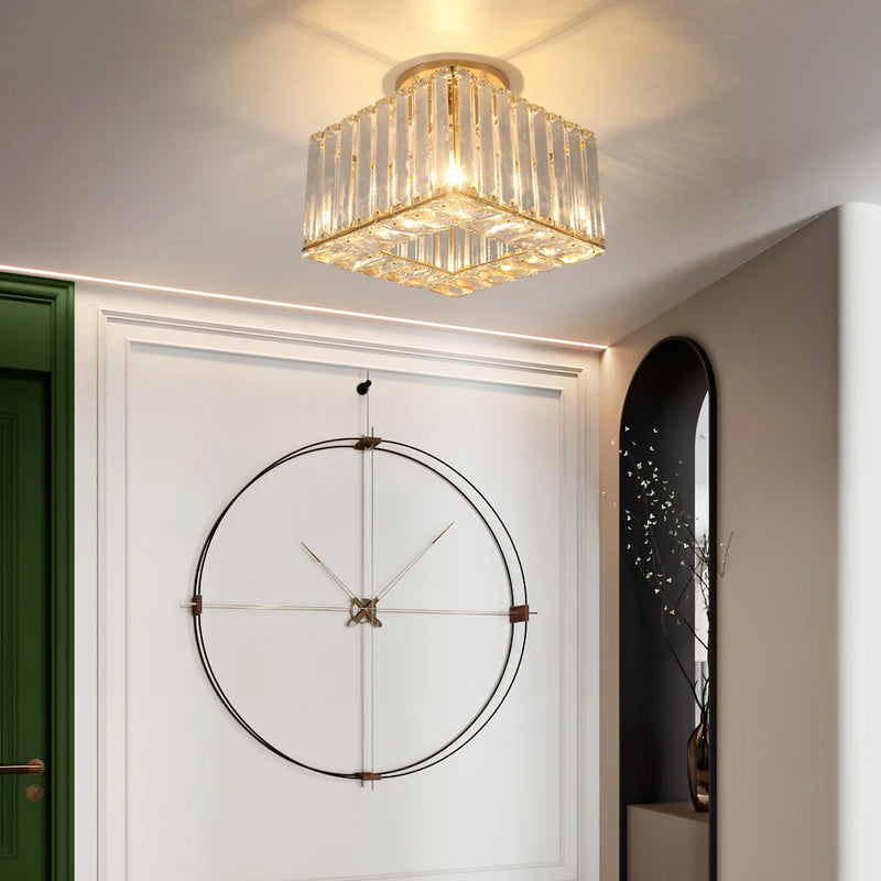Lush Durrane Crystal Chandelier Polished Chrome