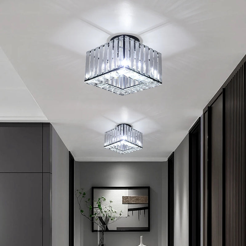 Lush Durrane Crystal Chandelier Polished Chrome