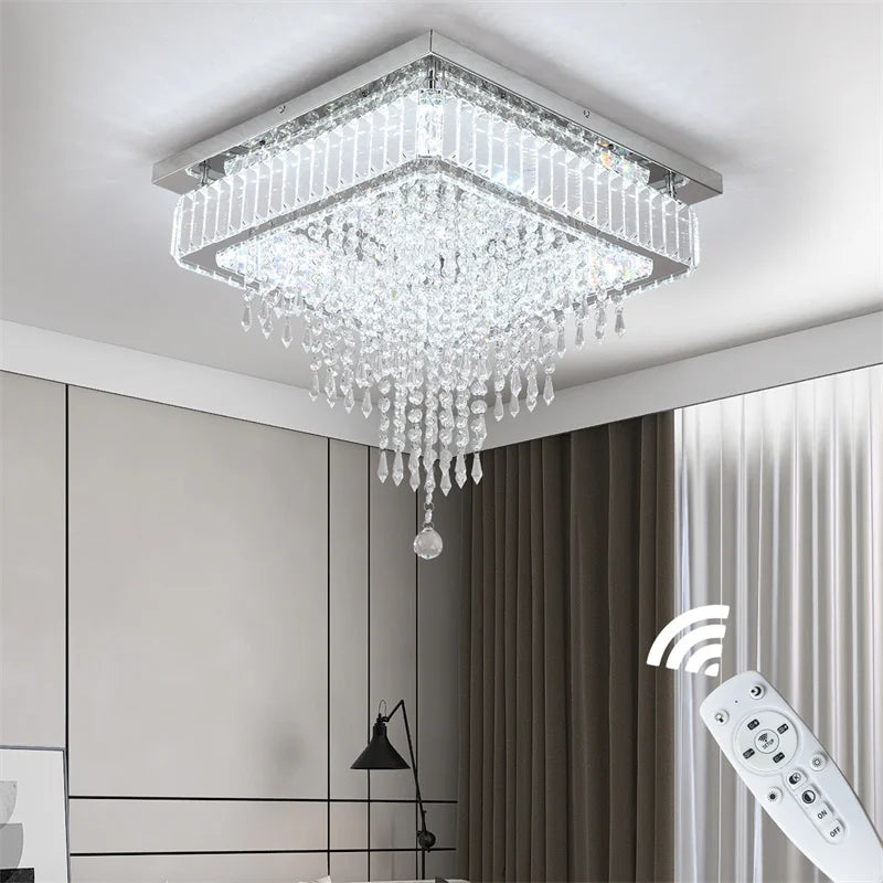 Lush Verlisse Crystal Chandelier Chrome