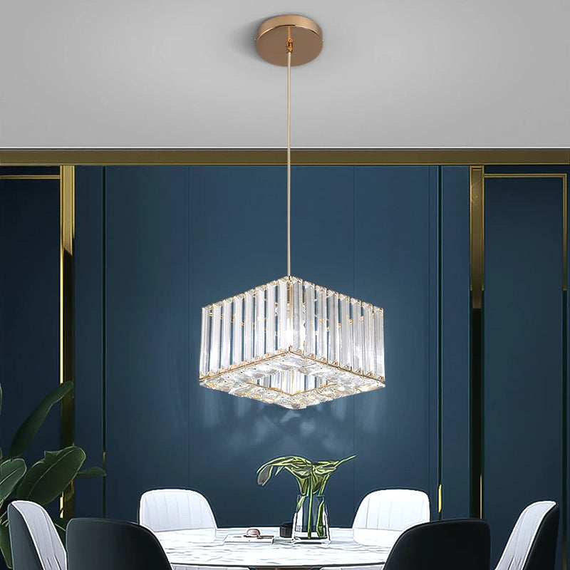 Lush Durrane Crystal Chandelier Polished Chrome