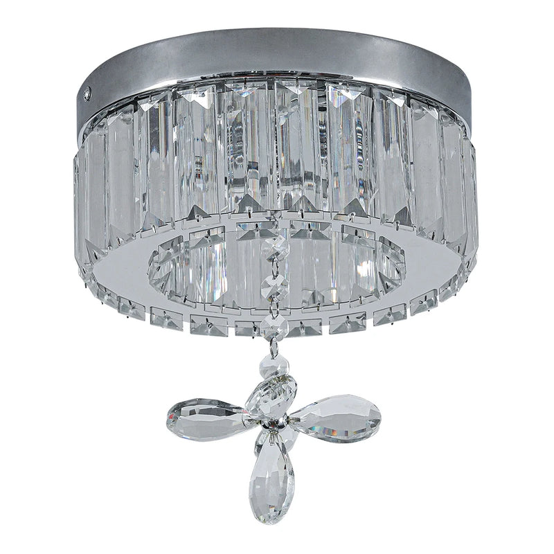 Lush Lorvenza Crystal Chandelier Chrome