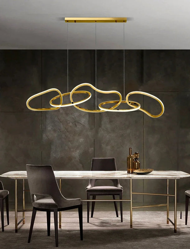 Lush Orlina Multi Arm Pendant Light Gold
