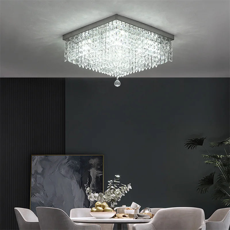 Lush Verlisse Crystal Chandelier Chrome