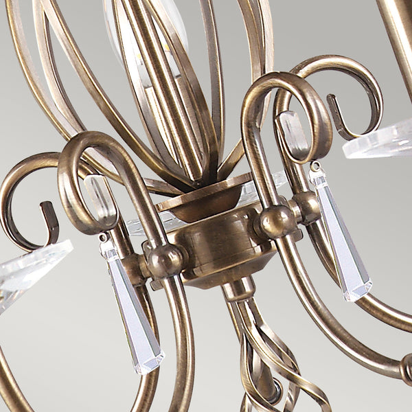 Aegean 5 Light Chandelier - Aged Brass