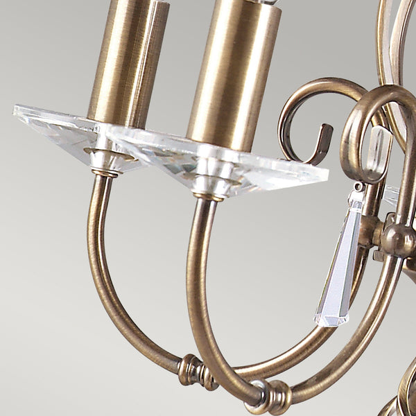 Aegean 5 Light Chandelier - Aged Brass