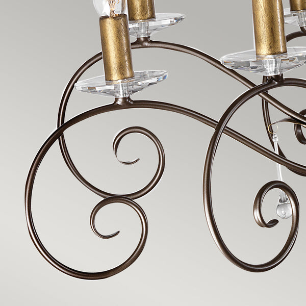 Elstead Amarilli 15 Light Chandelier - Bronze