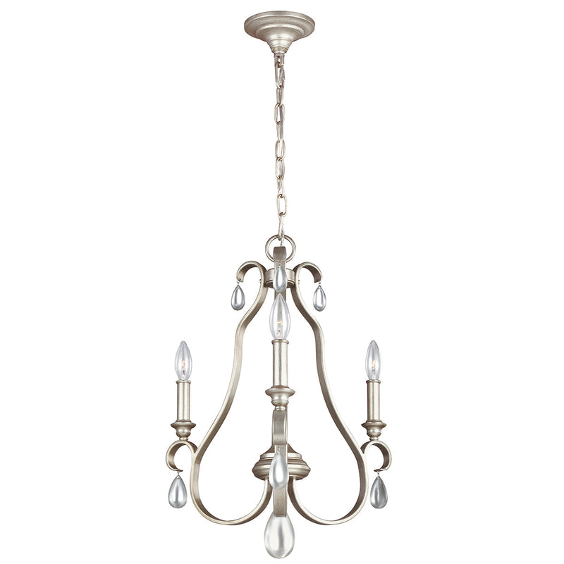 Elstead Dewitt 3-Light Ceiling Light Sunrise Silver – A sophisticated ceiling fixture featuring a soft sunrise silver finish, crystal teardrop accents, and adjustable height. Dimmable and elegantly crafted, this stylish light is perfect for dining rooms, bedrooms, and living spaces, adding a timeless touch with graceful illumination.
