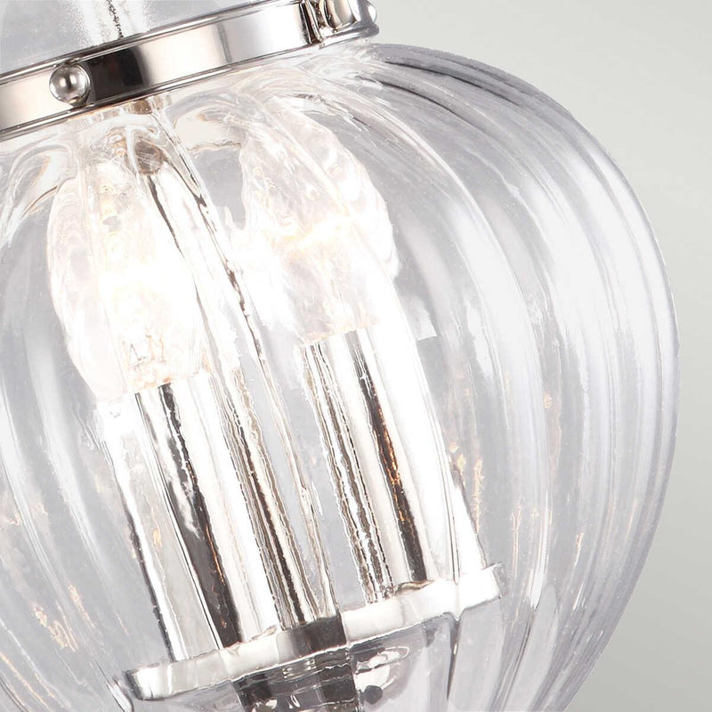 Elstead Finsbury Park Nickel Small 3 Light Ceiling Lantern-Ceiling Pendant Lights-Elstead Lighting-7-Tiffany Lighting Direct