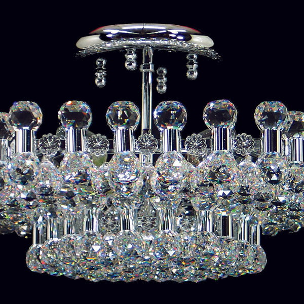 impex Ancona 6 light  crystal ceiling light CE01007-06-CH Hexagonal