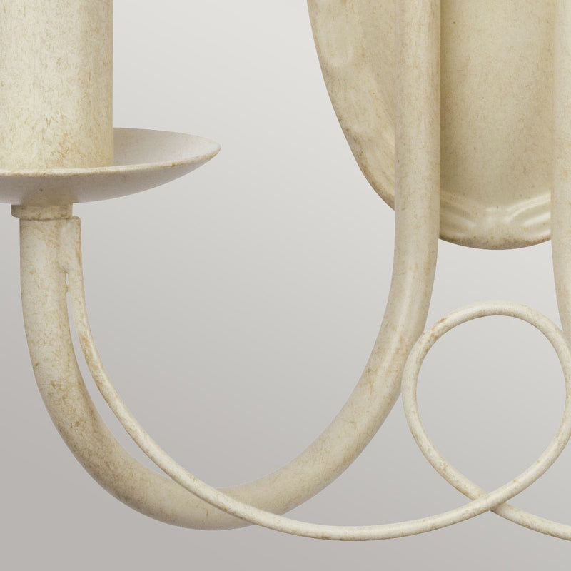 Elstead Minster 2 Light Wall Light in Ivory/Gold Patina, featuring elegant looped drape design. Dimmable and LED-compatible, perfect for classic and modern interiors.