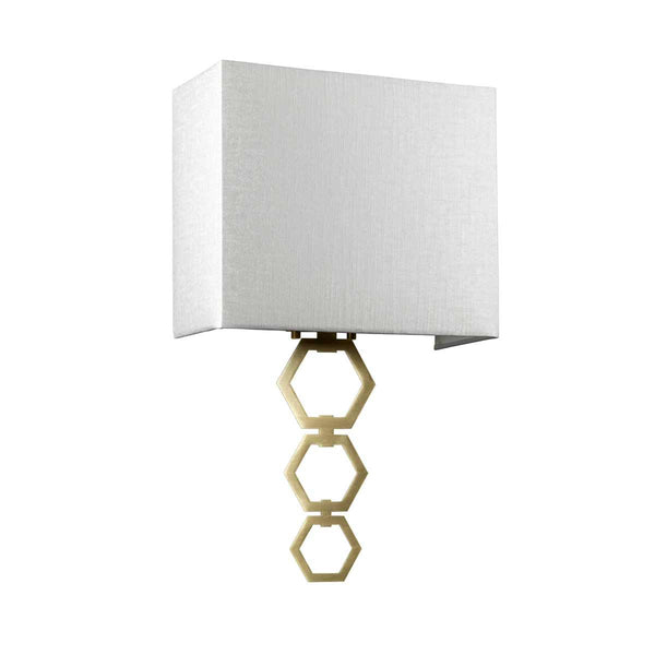 Elstead Ria Medium 1 Light Wall Light Aged Brass