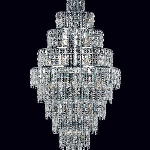 Impex CF03220-24-CH New York Large 24 Light Crystal Chandelier Polished Chrome