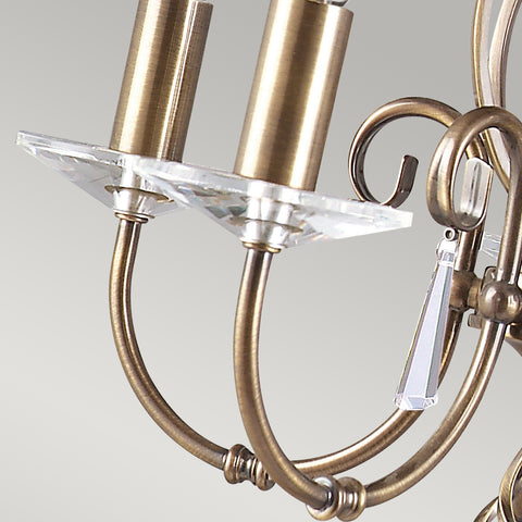 Aegean 5 Light Chandelier - Aged Brass 